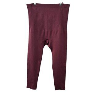 Shapermint High Rise Shaping Leggings, Burgundy, Shapewear, Compression, 4XL